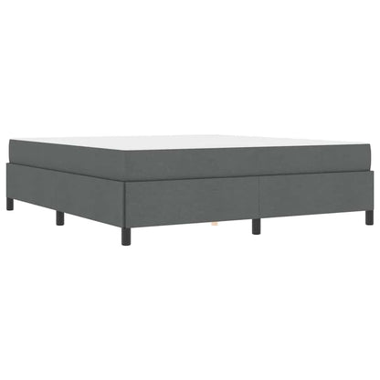 Letto a molle Grigio scuro e Nero 180 x 200 cm - homemem39