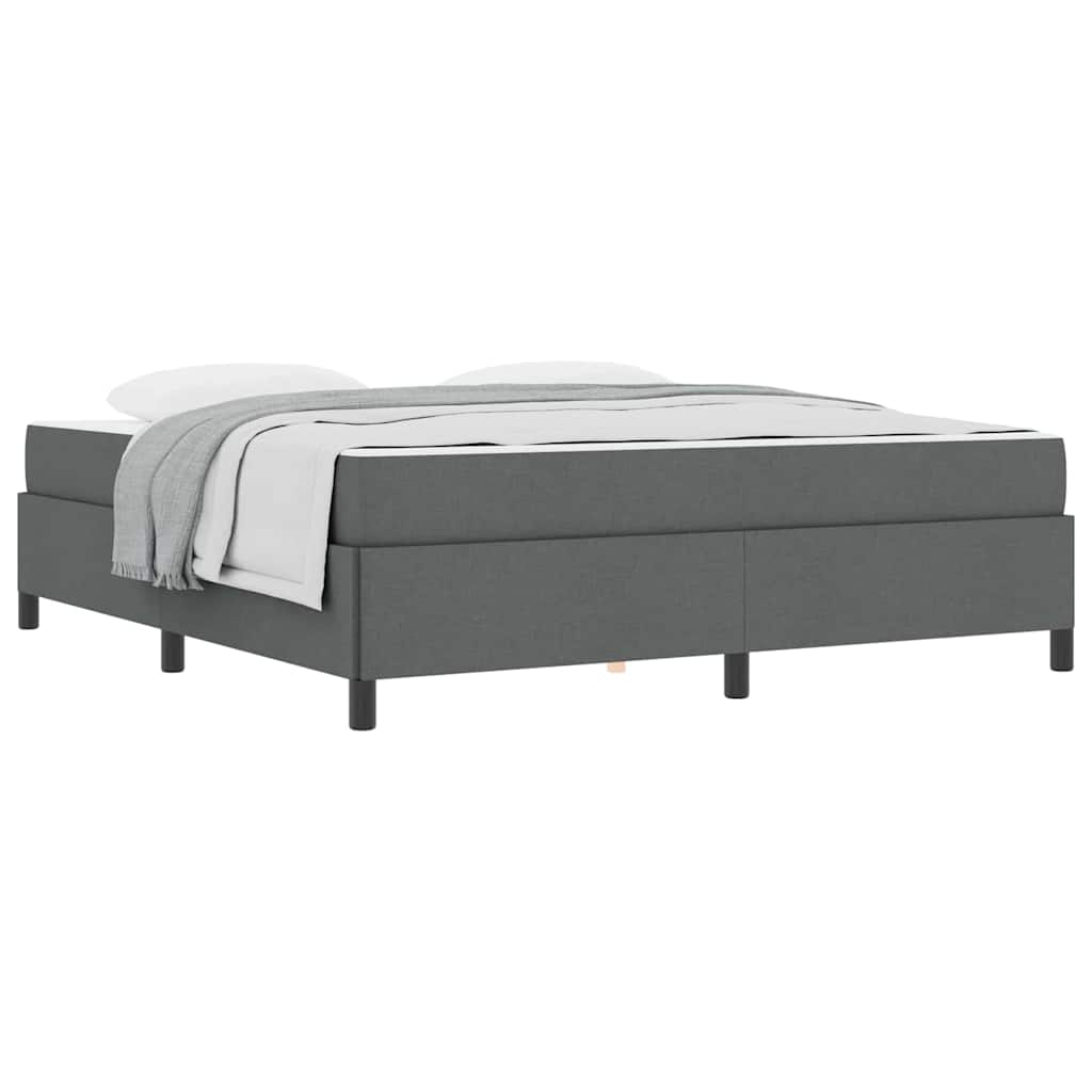 Letto a molle Grigio scuro e Nero 180 x 200 cm - homemem39
