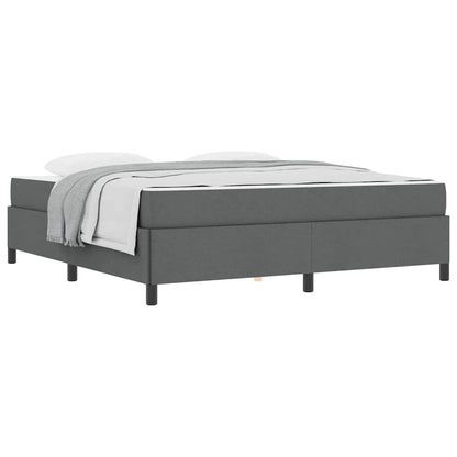 Letto a molle Grigio scuro e Nero 180 x 200 cm - homemem39