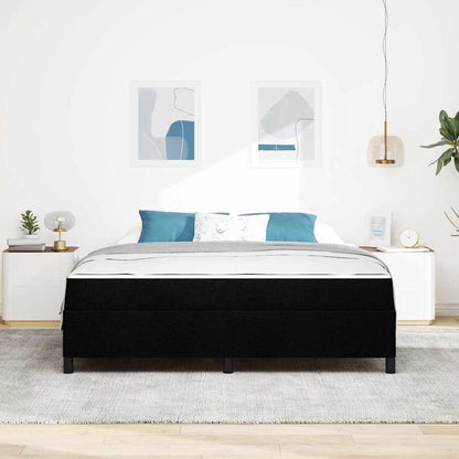 Letto a molle Nero e Nero 180 x 200 cm