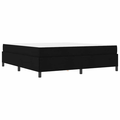 Letto a molle Nero e Nero 180 x 200 cm