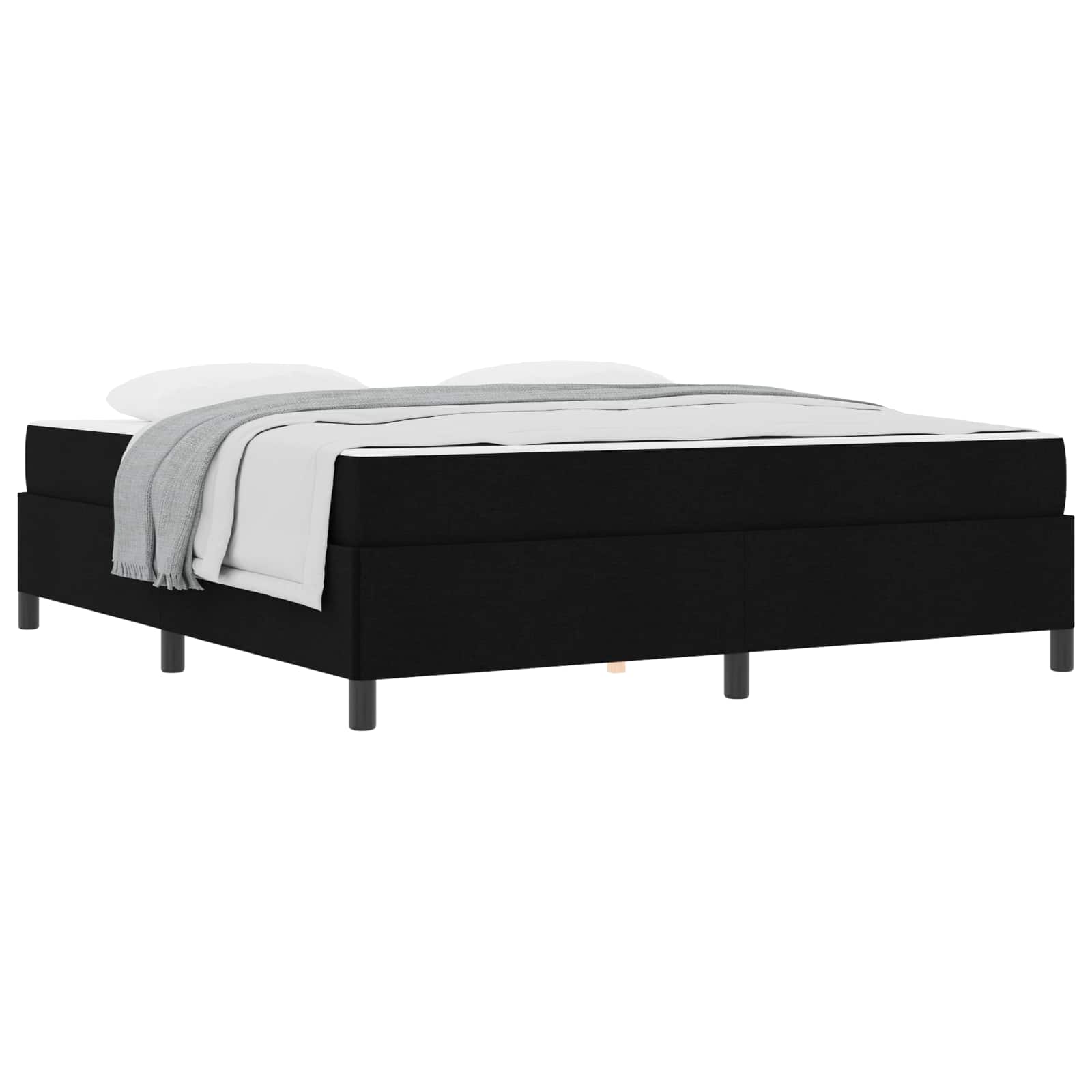 Letto a molle Nero 180 x 200 cm Tessuto | homemem39