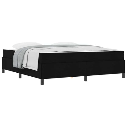 Letto a molle Nero e Nero 180 x 200 cm
