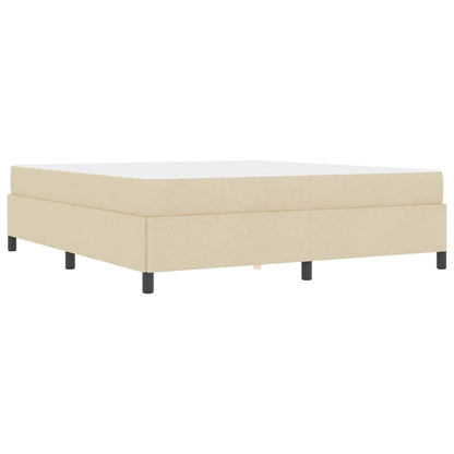 Letto a molle Crema e Nero 180 x 200 cm