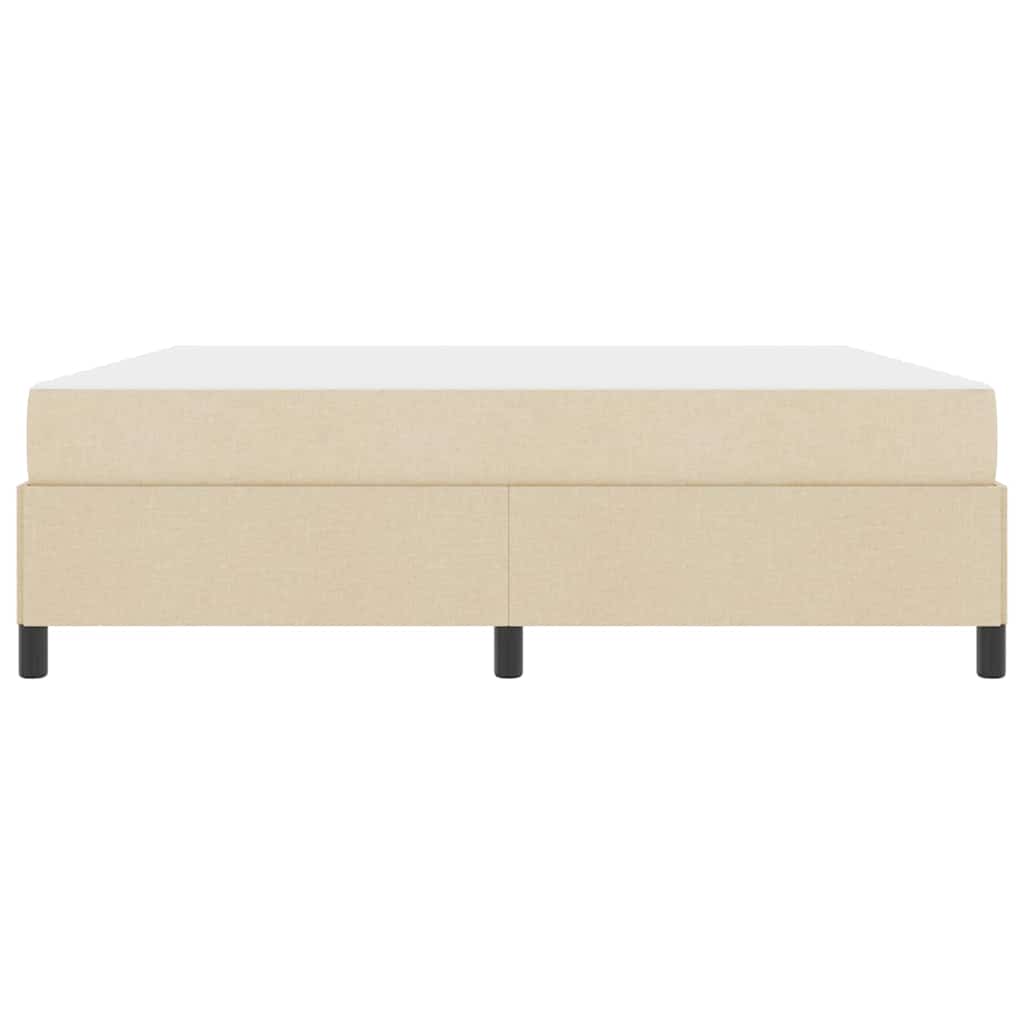 Letto a molle Crema e Nero 180 x 200 cm
