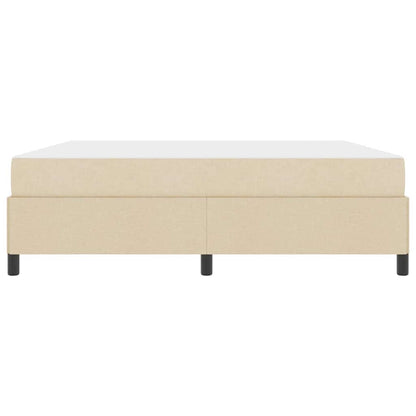 Letto a molle Crema e Nero 180 x 200 cm