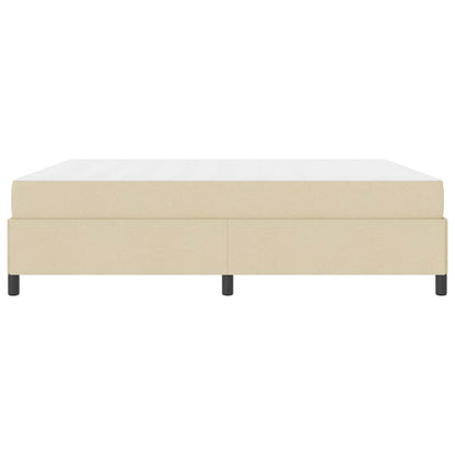Letto a molle Crema e Nero 180 x 200 cm