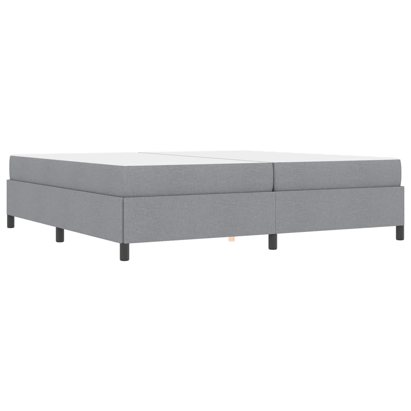 Letto a molle con materasso Grigio chiaro 200 x 200 cm Tessuto | homemem39