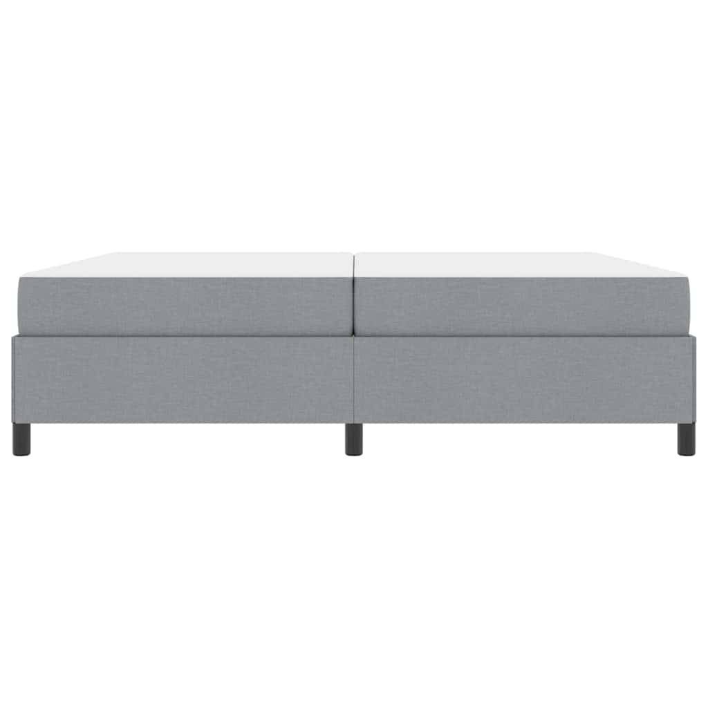 Letto a molle Grigio chiaro e nero 200 x 200 cm - homemem39