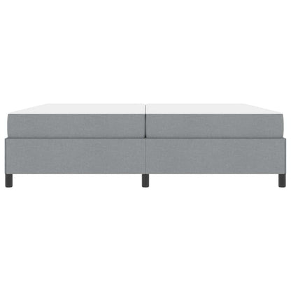 Letto a molle Grigio chiaro e nero 200 x 200 cm - homemem39