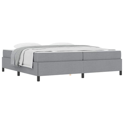 Letto a molle Grigio chiaro e nero 200 x 200 cm - homemem39