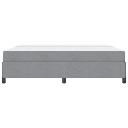 Letto a molle con materasso Grigio chiaro 200 x 200 cm Tessuto | homemem39
