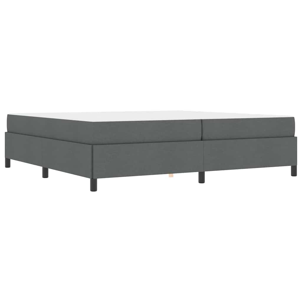 Letto a molle Grigio scuro e Nero 200 x 200 cm - homemem39