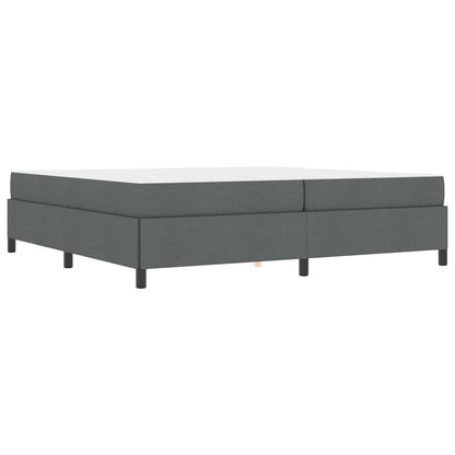 Letto a molle Grigio scuro e Nero 200 x 200 cm - homemem39