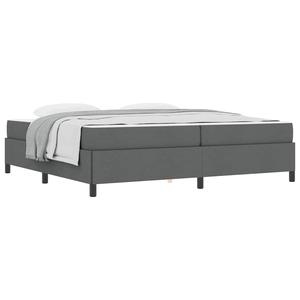 Letto a molle Grigio scuro e Nero 200 x 200 cm - homemem39