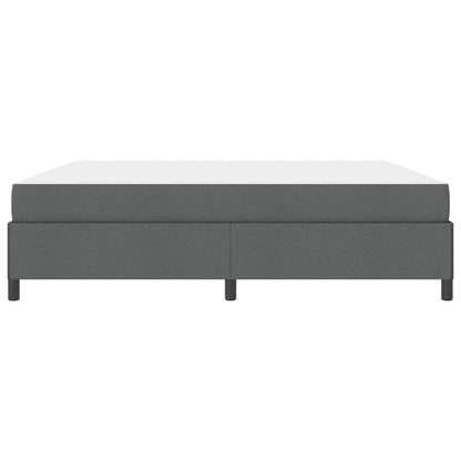 Letto a molle Grigio scuro 200 x 200 cm Tessuto
