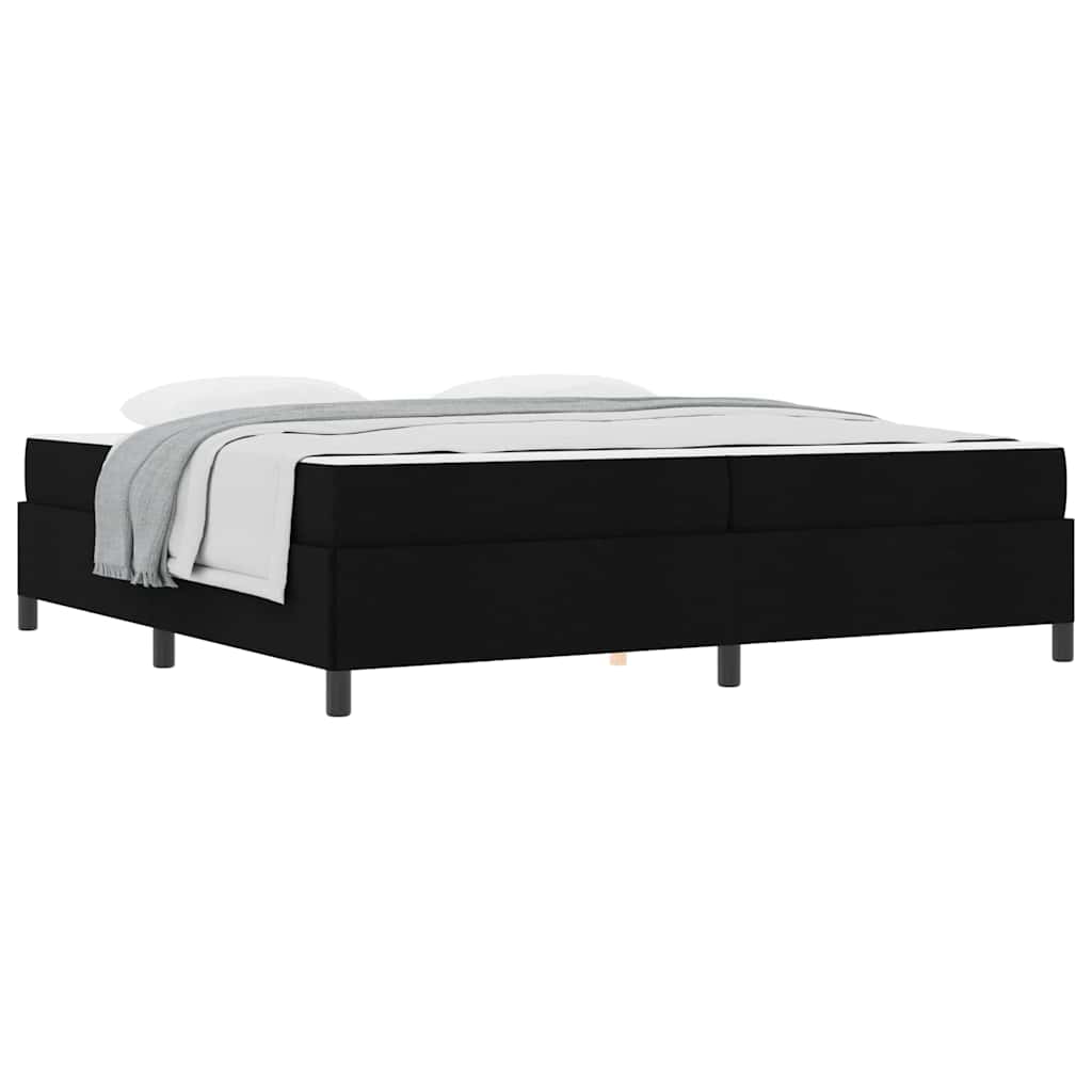 Letto a molle Nero e Nero 200 x 200 cm - homemem39