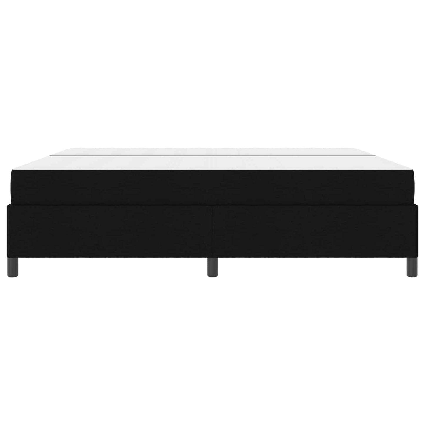 Letto a molle con materasso Nero 200 x 200 cm Tessuto | homemem39