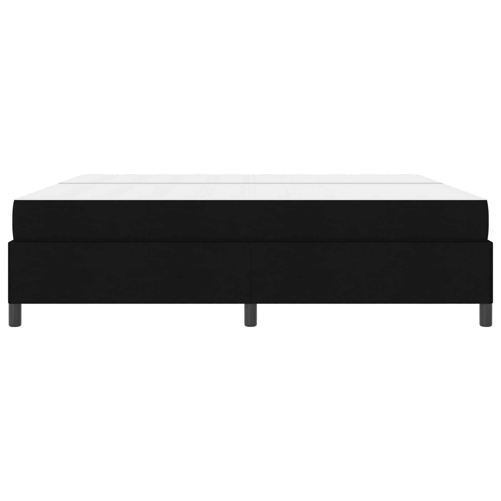 Letto a molle con materasso Nero 200 x 200 cm Tessuto | homemem39