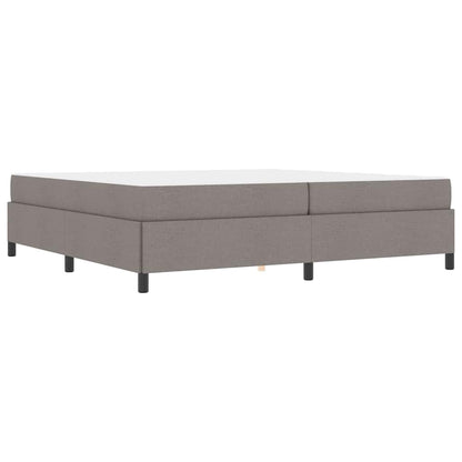 Letto a molle Tortora e Nero 200 x 200 cm