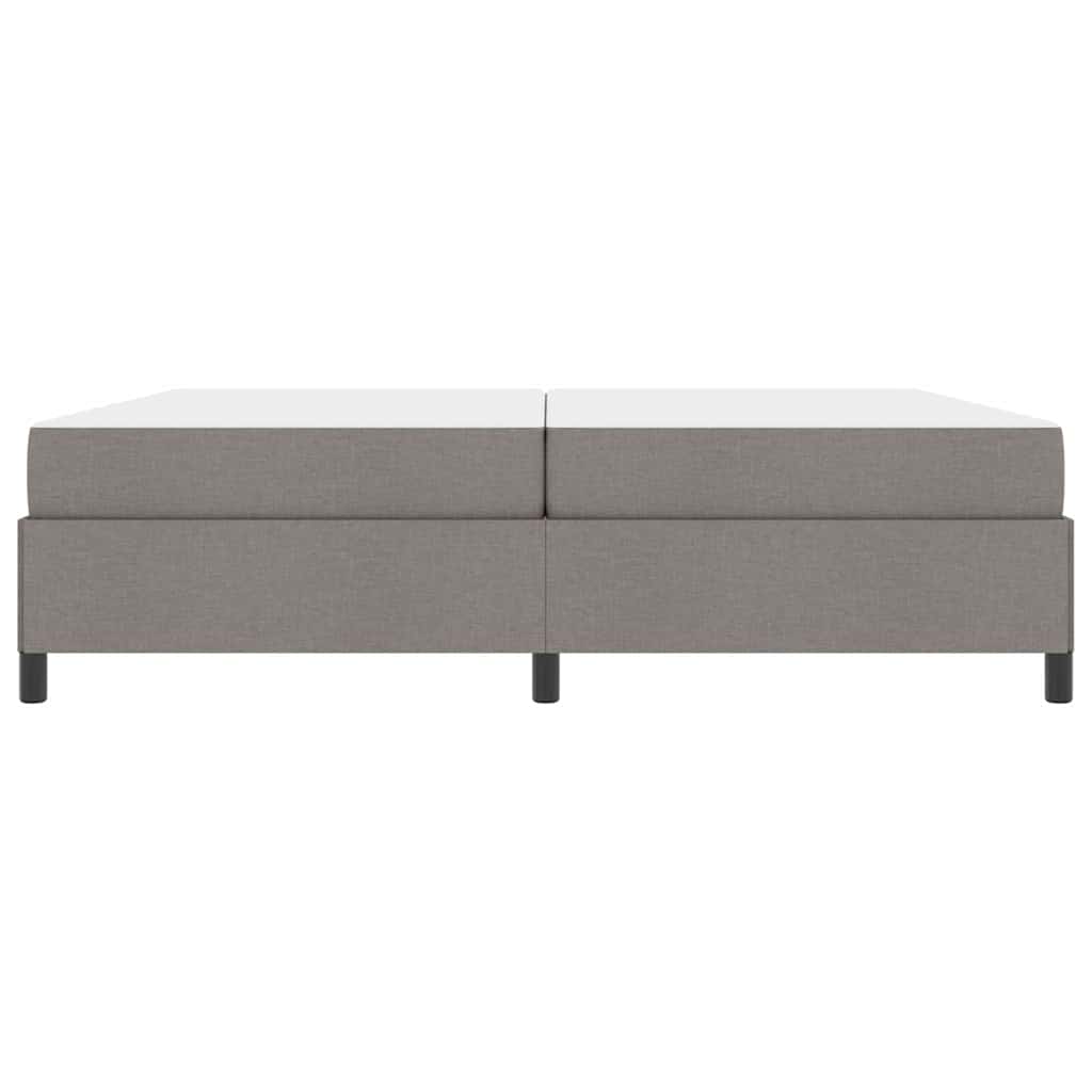 Letto a molle Tortora e Nero 200 x 200 cm