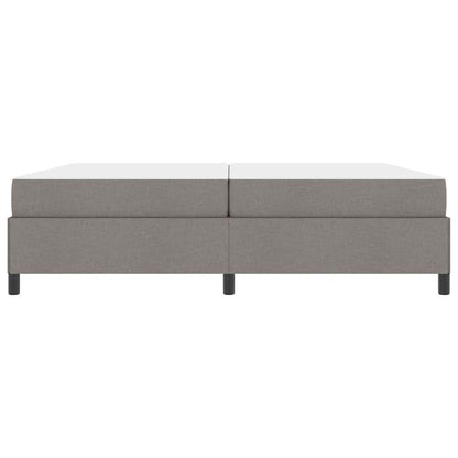 Letto a molle Tortora e Nero 200 x 200 cm