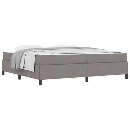 Letto a molle Tortora e Nero 200 x 200 cm