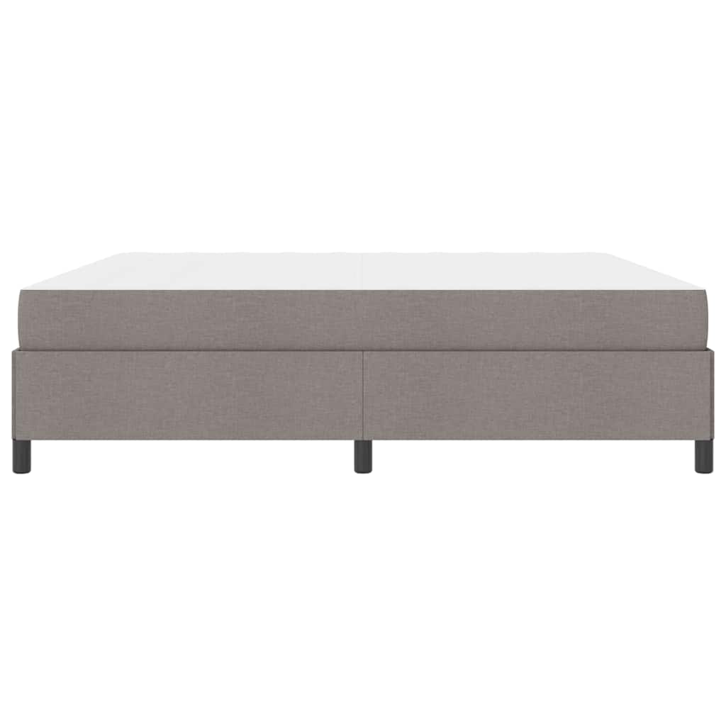 Letto a molle Tortora e Nero 200 x 200 cm