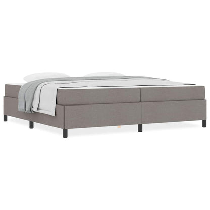 Letto a molle Tortora e Nero 200 x 200 cm