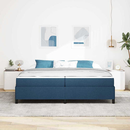 Letto a molle con materasso Blu 200 x 200 cm Tessuto | homemem39
