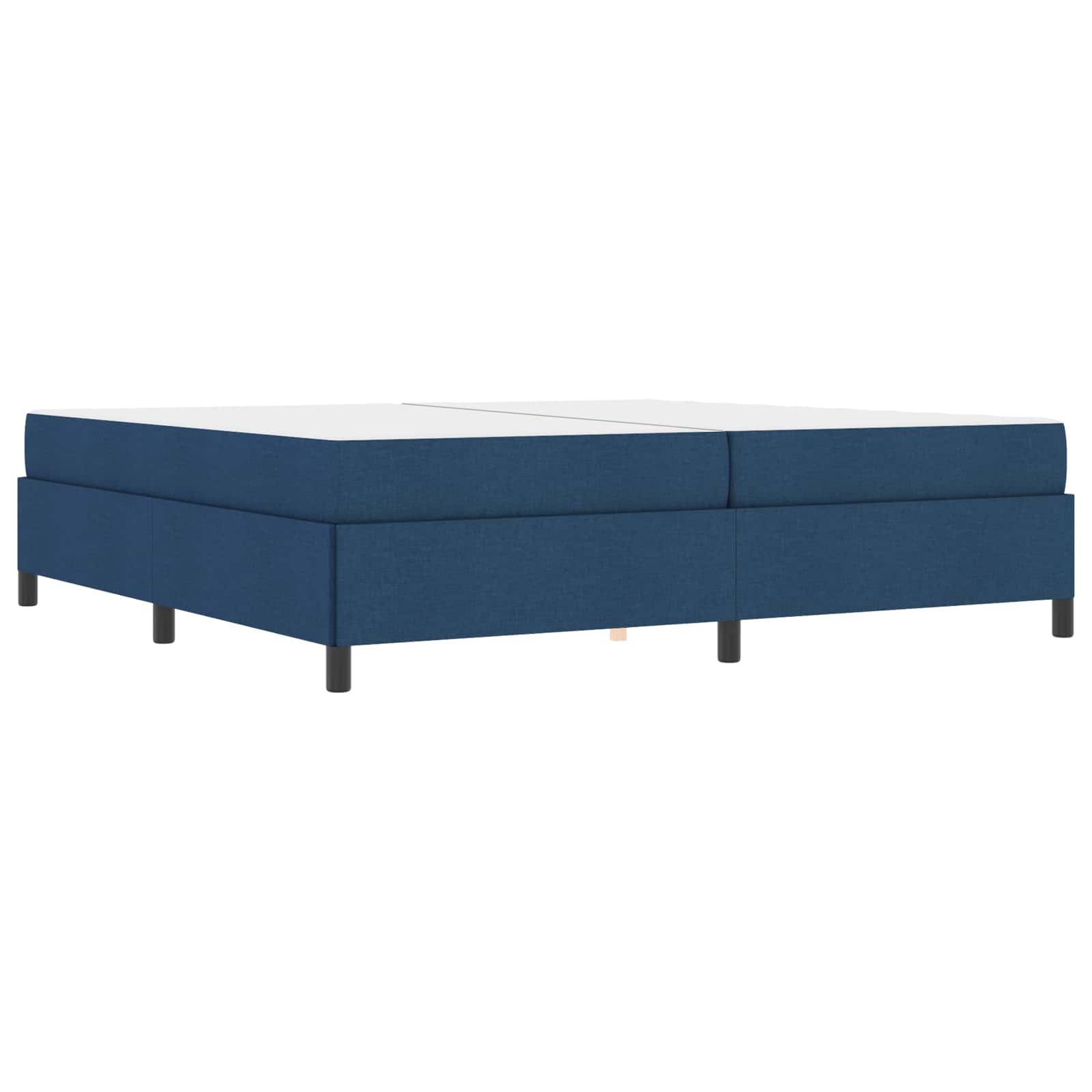 Letto a molle con materasso Blu 200 x 200 cm Tessuto | homemem39