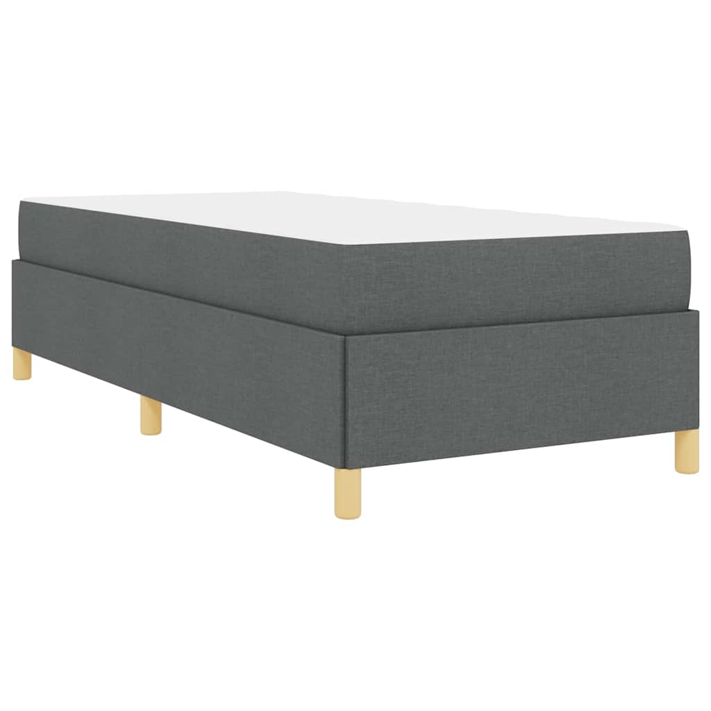 Letto a molle Bianco e Grigio Scuro e Marrone e Grigio Scuro - homemem39