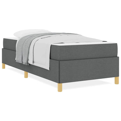Letto a molle Bianco e Grigio Scuro e Marrone e Grigio Scuro