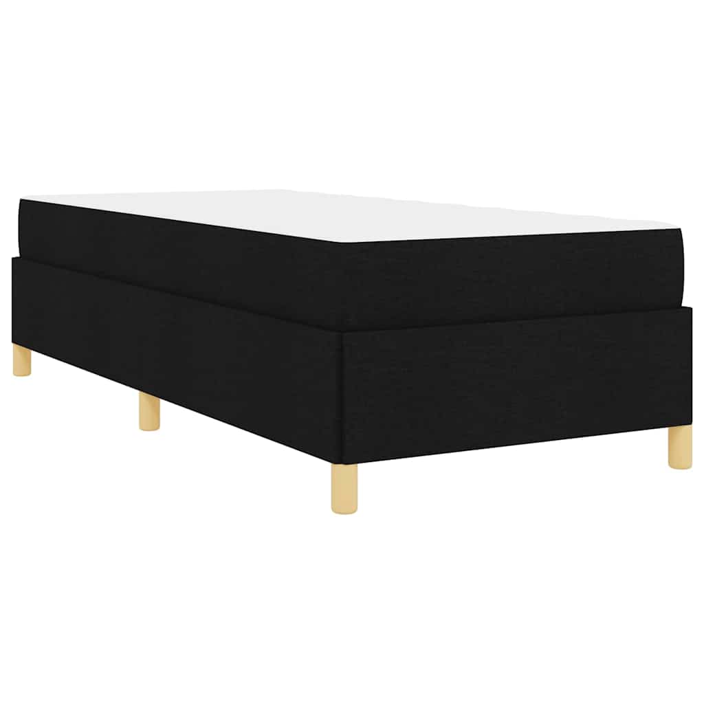 Letto a molle Nero e Marrone e Bianco 80 x 200 cm Tessuto - homemem39