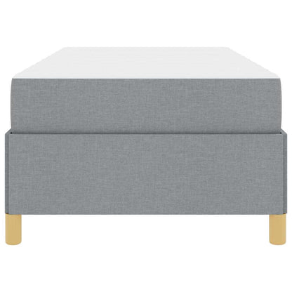 Letto a molle Grigio chiaro e bianco e grigio chiaro