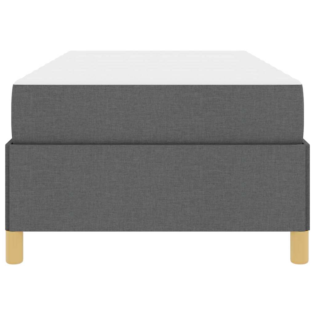 Letto a molle Grigio Scuro e Marrone e Bianco e Grigio Scuro - homemem39