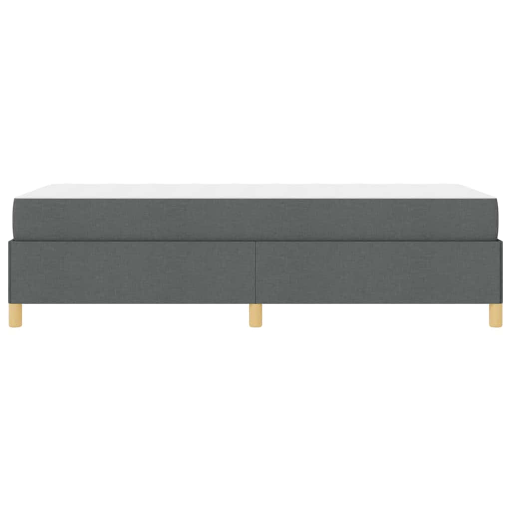 Letto a molle Grigio Scuro e Marrone e Bianco e Grigio Scuro