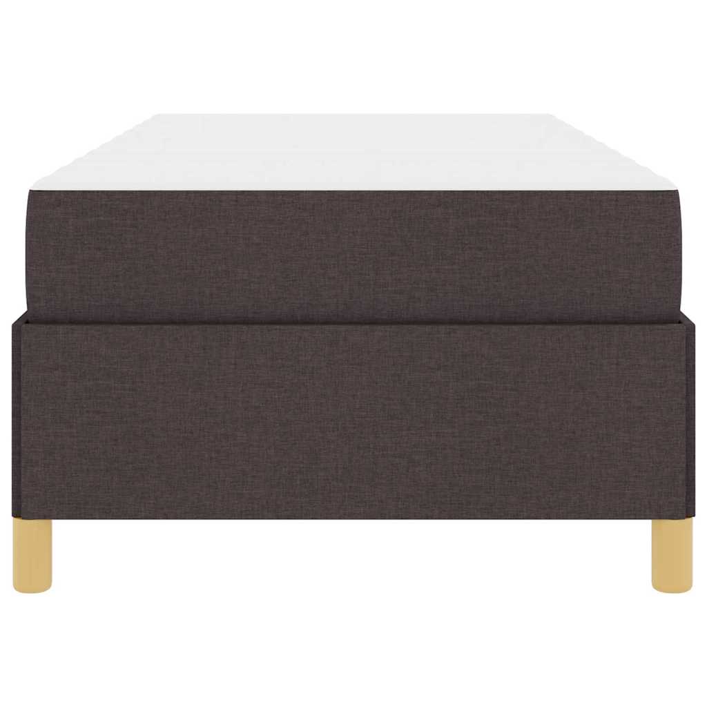 Struttura del letto Marrone Scuro 90 x 190 cm Tessuto | homemem39