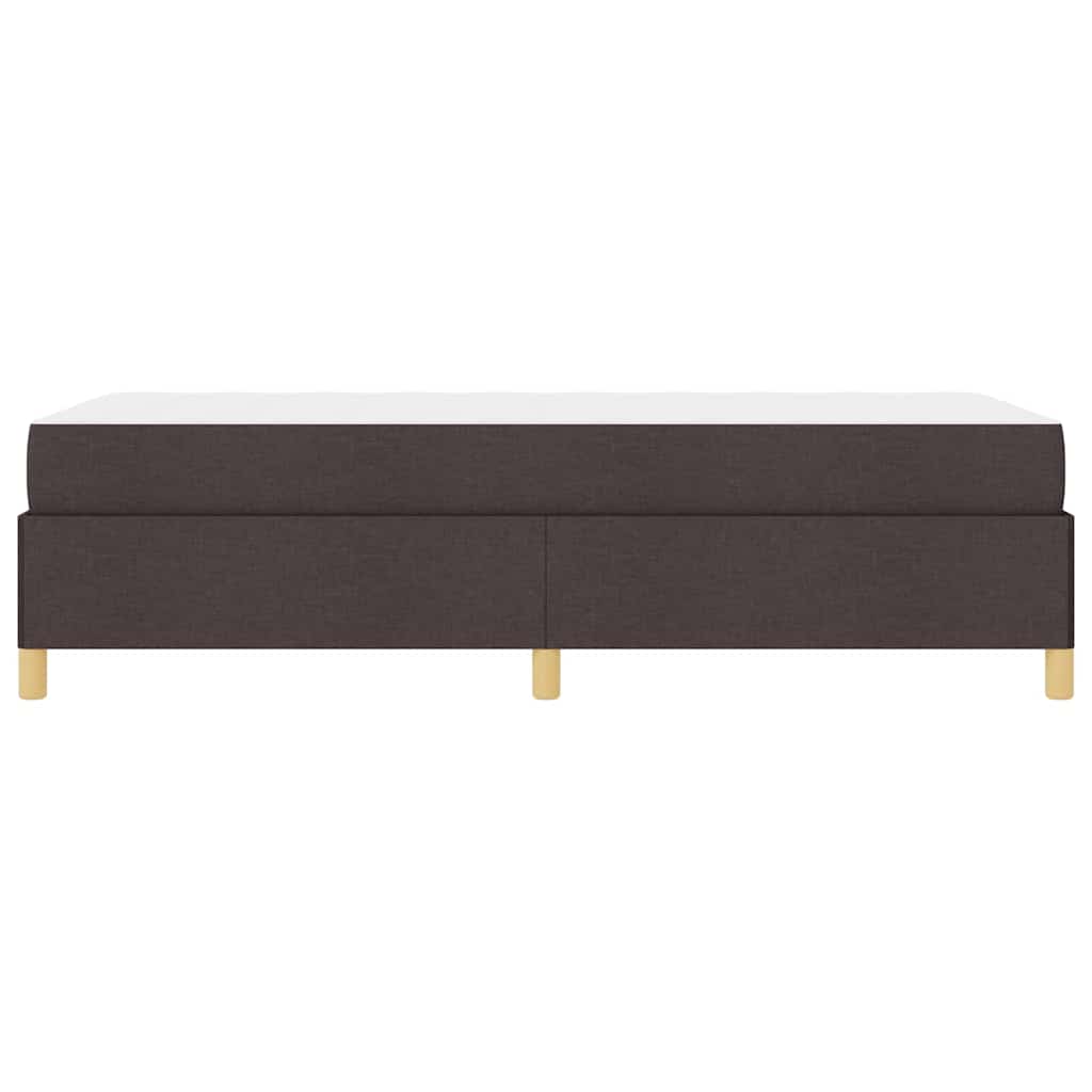 Struttura del letto Marrone Scuro 90 x 190 cm Tessuto | homemem39