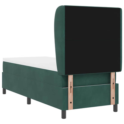 Letto a molle con testiera Verde Scuro 200 x 80 cm Velluto | homemem39