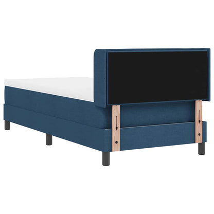 Letto a molle con testiera Blu 200 x 90 cm Tessuto | homemem39