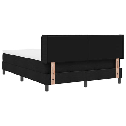 Letto a molle con testiera Nero 200 x 140 cm Tessuto | homemem39