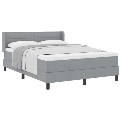 Letto a molle con testiera Grigio chiaro 200 x 160 cm Tessuto | homemem39