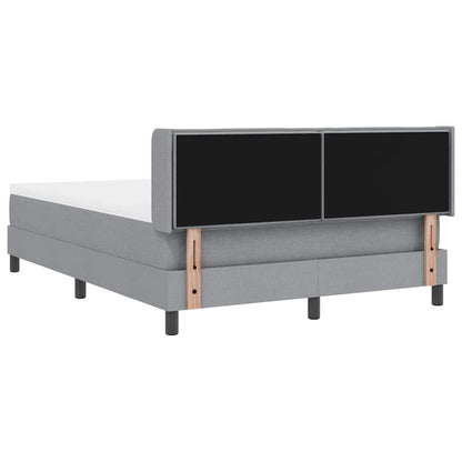 Letto a molle con testiera Grigio chiaro 200 x 160 cm Tessuto | homemem39