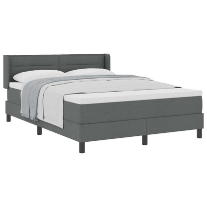 Letto a molle con testiera Grigio scuro 200 x 160 cm Tessuto | homemem39