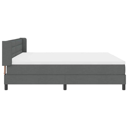 Letto box spring con materasso Grigio scuro 200 x 200 cm