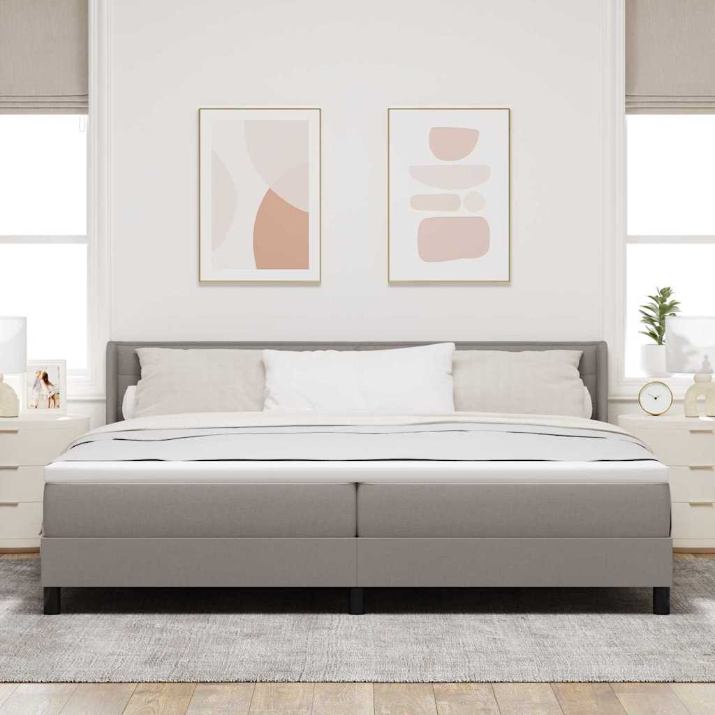 Letto a molle con testiera Talpa 200 x 200 cm Tessuto | homemem39