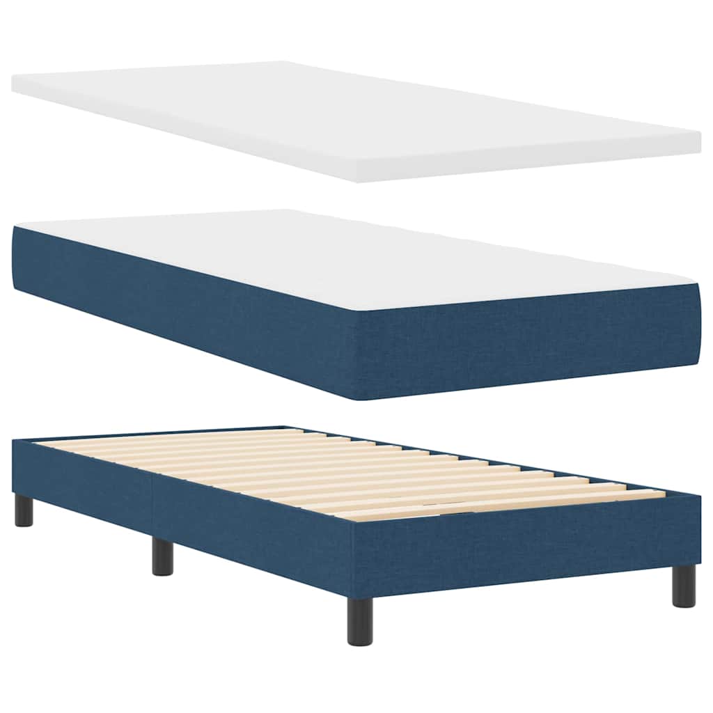 Letto box spring con materasso con materasso Blu 80 x 200 cm