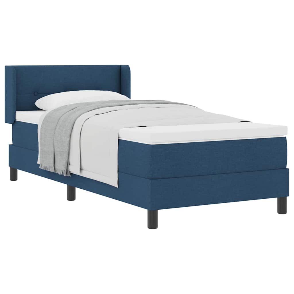 Letto box spring con materasso con materasso Blu 80 x 200 cm