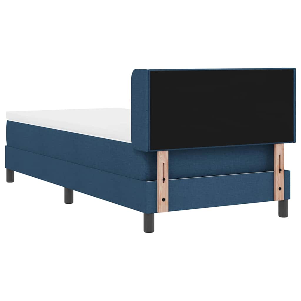 Letto a molle con testiera Blu 200 x 100 cm Tessuto | homemem39